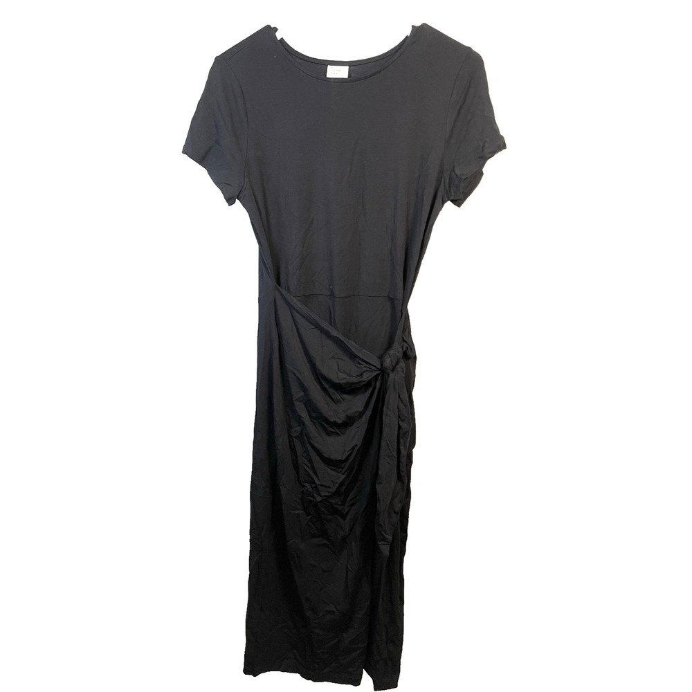 A New Day Long Black‎ Stretchy Dress Small Summer Beach Vacation Emo Goth Simple